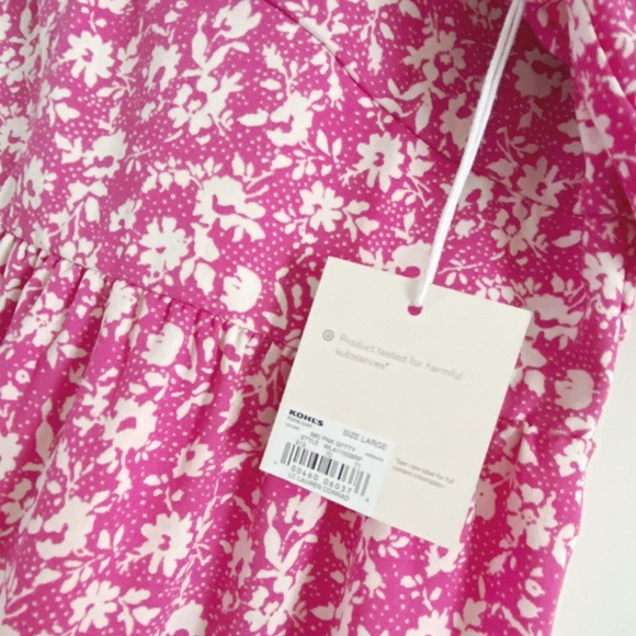 LC Lauren Conrad Pink Floral Babydoll Dress - Picture 9 of 9